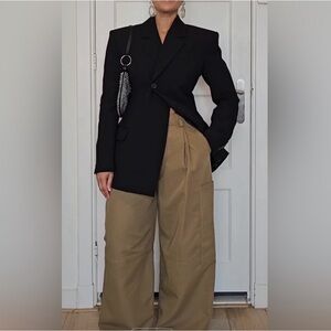 ZARA ZW COLLECTION FITTED BUTTON VIRAL BLAZER